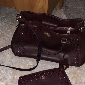 Coach plum authentic purse